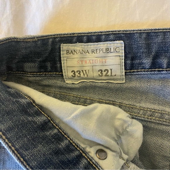 Banana Republic blue denim straight fit jean - Picture 2 of 2